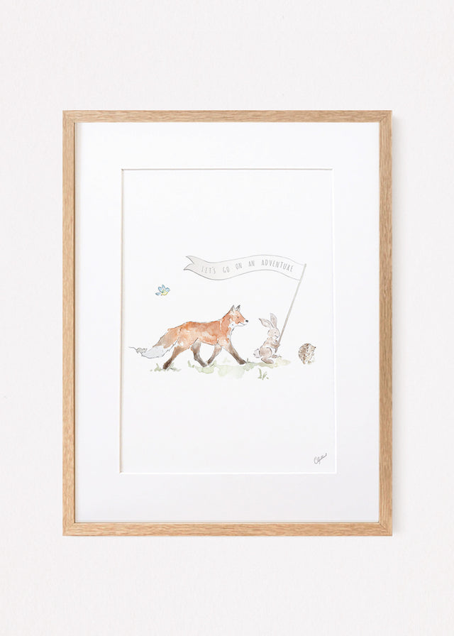 Art Print - Nursery - Animal Parade