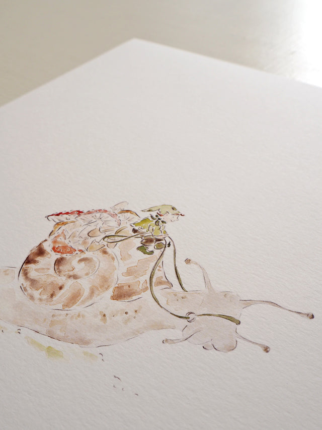 Art Print - The Mushroom Collector - Elf Print