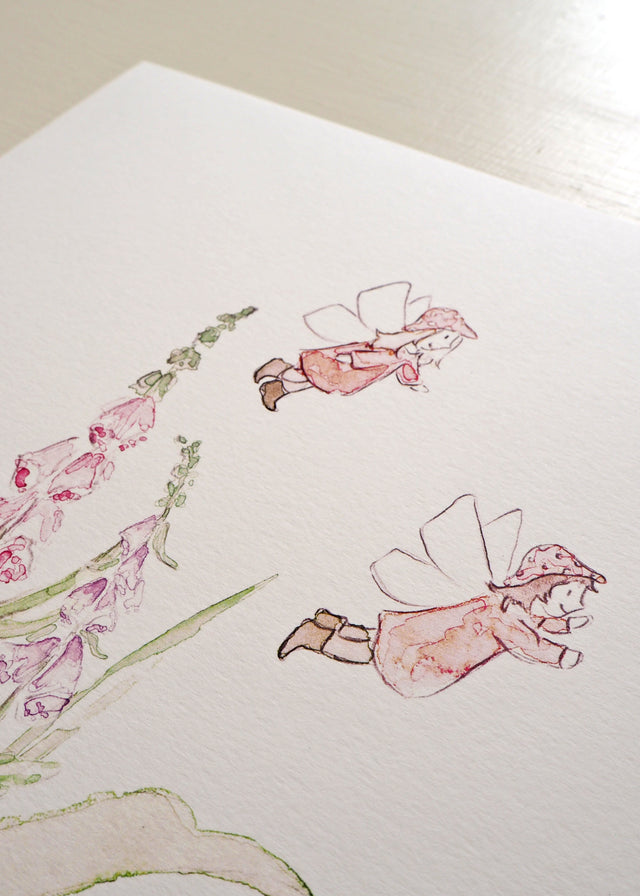 Art Print - Whimsical - Flying Fairies
