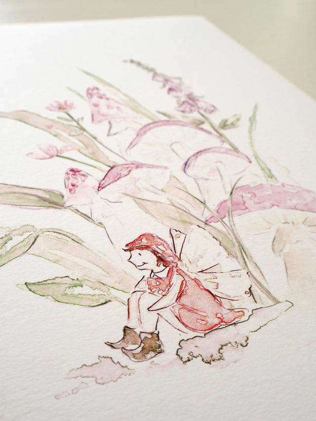 Art Print - Whimsical - Mushroom Fairy