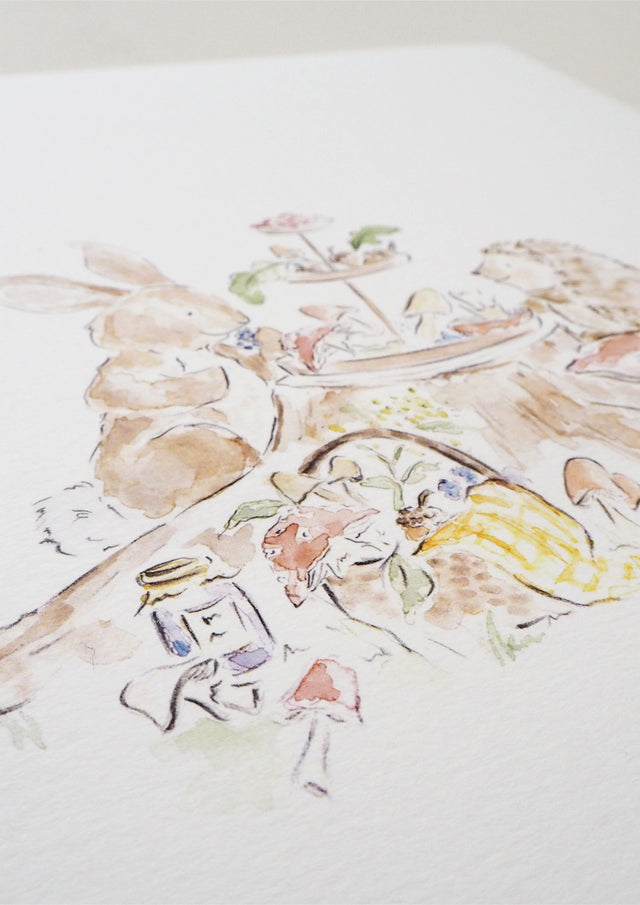 Art Print - Nursery - Animal Picnic