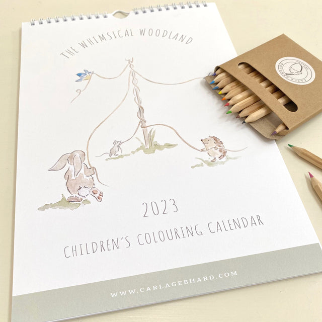 The whimsical woodland children's colouring book, by Carla Gebhard.
