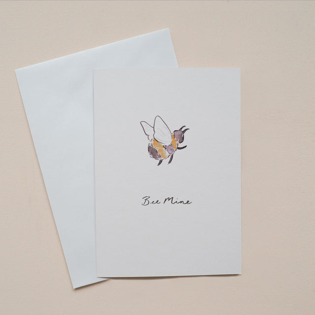 Bee mine valentines card, by Carla Gebhard. 