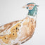 Close up of a watercolour pheasant print, painted by Carla Gebhard.